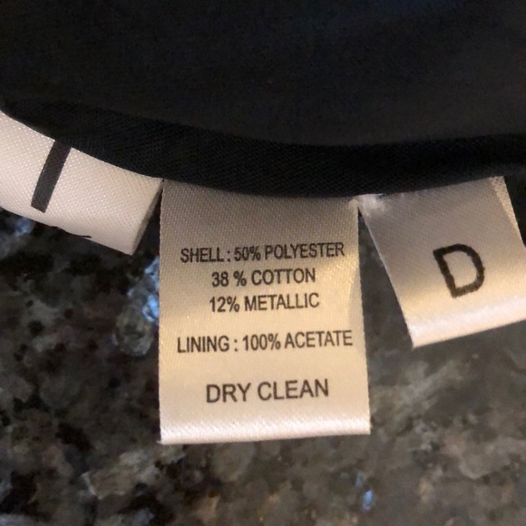 Ann Taylor LOFT ink blue metallic sheen pencil skirt - Picture 5 of 5